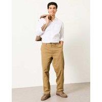 FatFace Tapered Fit Pure Cotton Twill Trousers Stone