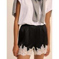 Nobody's Child Lace Trim Shorts Black