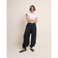 Nobody's Child Button Detail Relaxed Cuffed Trousers Cream