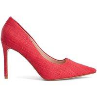 Dune London Woven Stiletto Heel Court Shoes Red