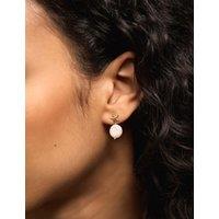 ACCESSORIZE 14 Carat Gold Plated Pearl Drop Earrings Gold
