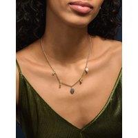 ACCESSORIZE Gold Plated Charm Necklace Gold