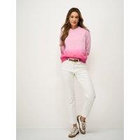 Crew Clothing Cotton Rich Brushed Back Ombre Sweatshirt Pink Mix