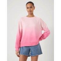 HUSH Pure Cotton Ombre Sweatshirt Pink
