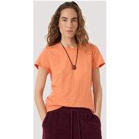 HUSH Pure Cotton Crew Neck T-Shirt Orange
