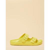 Joules Flat Sliders Yellow