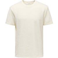 ONLY & SONS Textured T-Shirt Cream