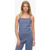 Superdry & Co Cotton Rich Striped Cami Top Blue Mix