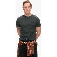 Superdry & Co Slim Fit Pure Cotton Crew Neck T-Shirt Dark Grey