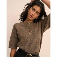 Nobody's Child Knitted Top with Wool Brown