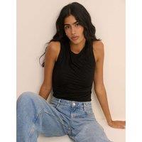Nobody's Child Ruched Vest Black