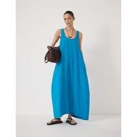 HUSH Scoop Neck Maxi Column Dress Aqua