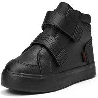 Kickers Kids' Leather High Top School Shoes (7 Small-12 Small) Black