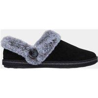 Skechers Cozy Campfire Round Toe Mule Slippers Black