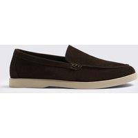 MOSS Suede Slip On Loafers Brown