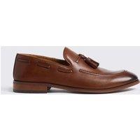 MOSS Leather Slip On Loafers Brown