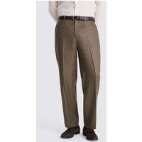MOSS Relaxed Fit Pure Linen Suit Trousers Taupe