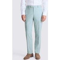MOSS Slim Fit Wool Blend Marl Suit Trousers Aqua