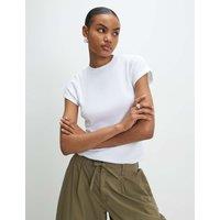 River Island 3 Pack Cotton Rich Ribbed Fitted Tops Multi