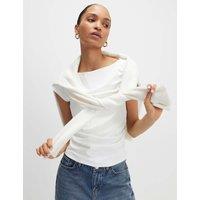 River Island 2 Pack Ruched Slash Neck Tops Multi