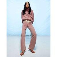 River Island Relaxed High Waisted Straight Leg Jeans Pink