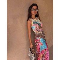 Never Fully Dressed Morocco Print Ribbed Tank Top Multi