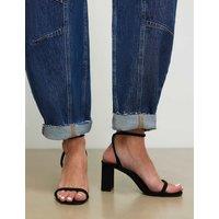 River Island Strappy Block Heel Sandals Black