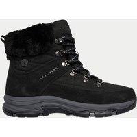 Skechers Trego Leather Lace Up Ankle Boots Black