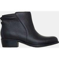 Skechers Texas Block Heel Round Toe Ankle Boots Black