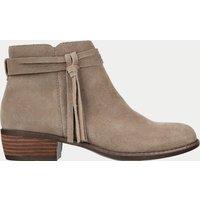 Skechers Texas Modern Western Suede Ankle Boots Taupe