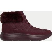 Skechers On The Go Encore Flatform Round Toe Winter Boots Burgundy