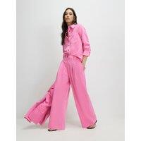 River Island Wide Leg Trousers Bright Pink
