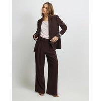 River Island Wide Leg Trousers Chocolate