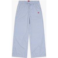 Hugo Cotton Rich Striped Pyjama Bottoms Blue