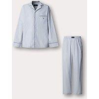 Hackett Pure Cotton Striped Pyjama Set White Mix