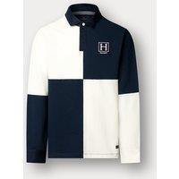 Hackett Pure Cotton Heritage Rugby Shirt Navy Mix