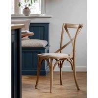 Gallery Direct Set of 2 Pavilion Washed Linen Oak Chairs Natural Mix