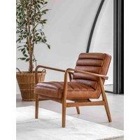 Gallery Direct Datsun Armchair in Vintage Leather Brown