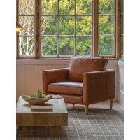 Gallery Direct Osborne Ash Leather Armchair Dark Brown