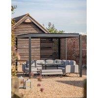 Gallery Direct Messina Pergola Louvre Screen Black