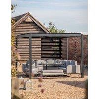 Gallery Direct Messina Pergola Louvre Screen Black