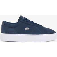 Lacoste Court Set Suede Trainers Navy Mix