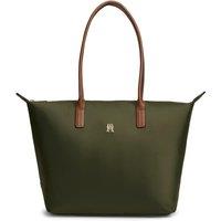 Tommy Hilfiger Popette Nylon TH Monogram Tote Bag Olive