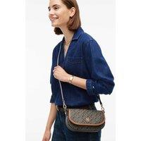 Tommy Hilfiger Faux Leather Saddle Bag Black Mix