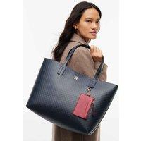 Tommy Hilfiger Faux Leather Tote Bag Dark Navy