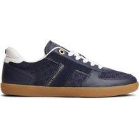 Tommy Hilfiger Leather Lace Up Trainers Navy