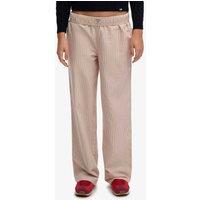 Superdry & Co Pure Cotton Striped Elasticated Waist Trousers Red