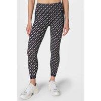 Sweaty Betty Side Stripe High Waisted 7/8 Leggings Black Mix