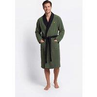 Lyle & Scott Cotton Blend Bathrobe Green