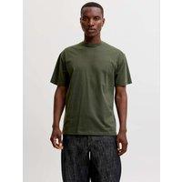 JACK & JONES Pure Cotton Crew Neck T-Shirt Green